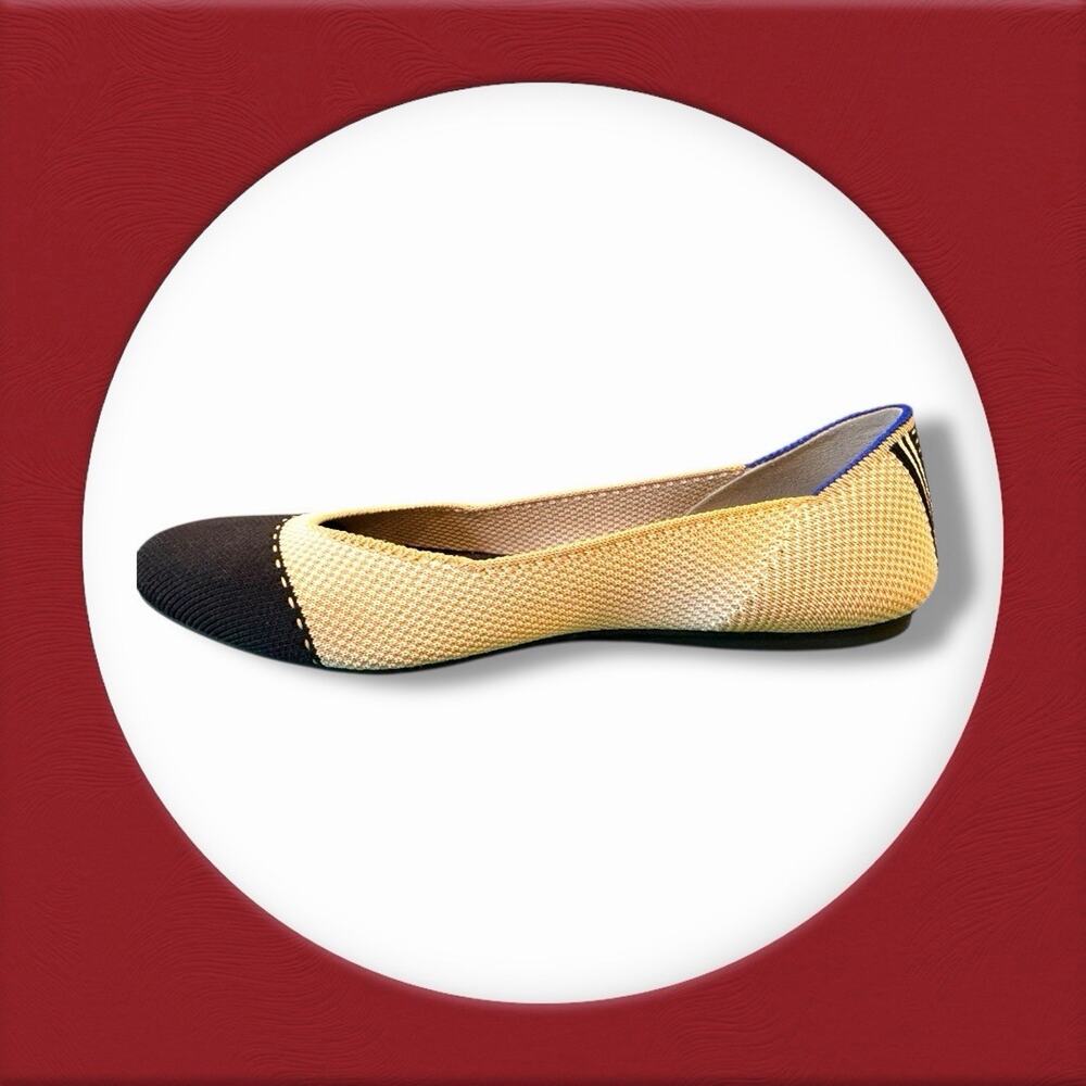 Rothy’s The Square In Tuxedo Size 8 Cream Black K… - image 6